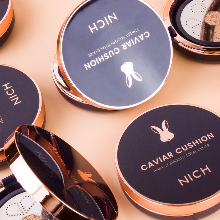 NICH Caviar Cushion SPF 50+: Glow Cushion Foundation for acne prone and combination skin